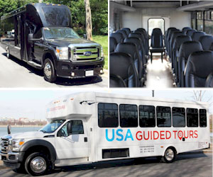 USA Guided Tours Luxury Bus