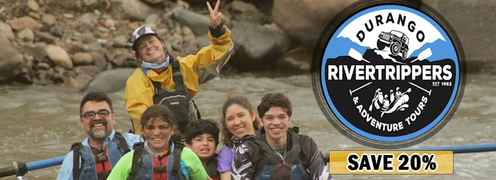 Save 20% Off Durango Rivertrippers Whitewater Rafting