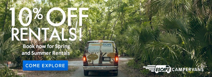 Escape Campervans Discounts. Save an Additional 10% 