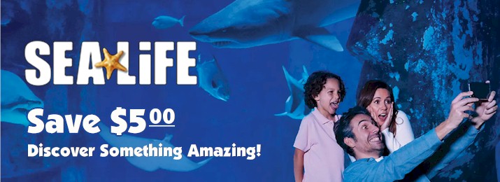 SEA LIFE Grapevine Discount Tickets. Save $5.00 with Coupon Code