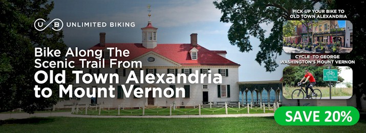 Mount Vernon Bike and Boat Adventure. Save 20% with Coupon Code