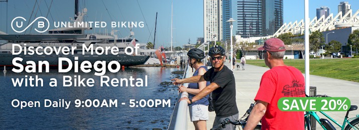 San Diego Bike and eBike Rentals. Save 20%