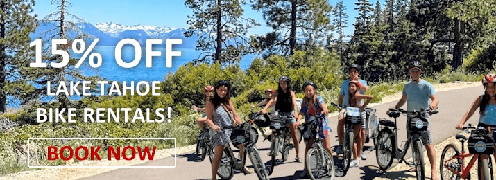 Lake Tahoe Bike Rentals. Save 15% with Coupon Code