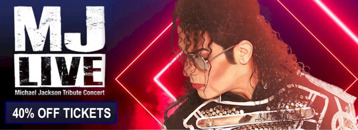 Save 40% Off MJ Live, Michael Jackson Tribute Show with coupon codes. 