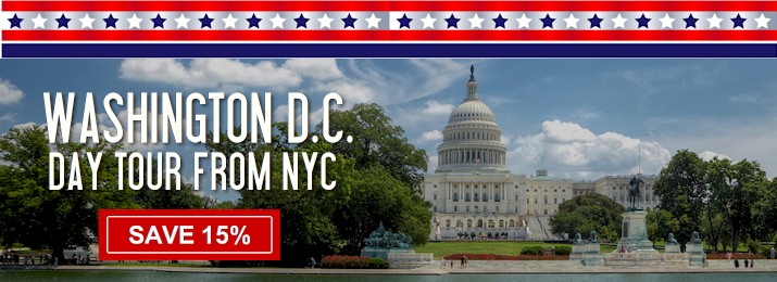 Washington DC Bus Tour from New York City. Save 10%