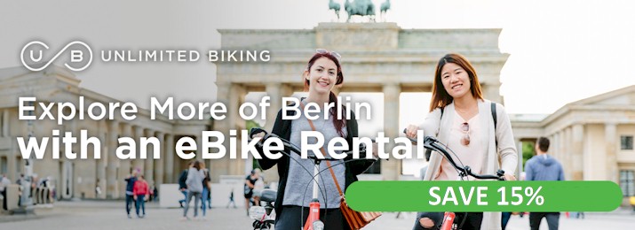 Berlin Electric Bike Rentals. Save 15% with Coupon Code