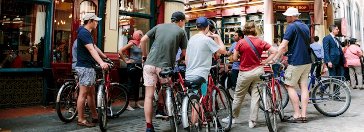 Thames River Bike Tour with Borough Market. Save 15% with Coupon Code