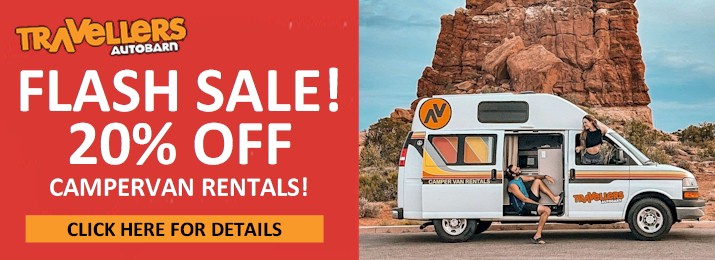 Save an Additional 20% Off Travellers Autobarn Campervans USA